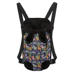 Tropical Zebra Giraffe Pattern Print Pet Carrier Backpack