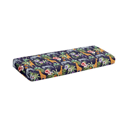 Tropical Zebra Giraffe Pattern Print Piano Keyboard Cover