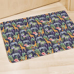 Tropical Zebra Giraffe Pattern Print Polyester Doormat