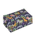 Tropical Zebra Giraffe Pattern Print Rectangle Tissue Box Cover