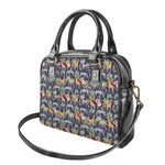 Tropical Zebra Giraffe Pattern Print Shoulder Handbag