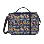 Tropical Zebra Giraffe Pattern Print Shoulder Strap Bible Bag