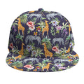 Tropical Zebra Giraffe Pattern Print Snapback Cap