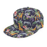Tropical Zebra Giraffe Pattern Print Snapback Cap