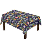 Tropical Zebra Giraffe Pattern Print Tablecloth