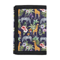 Tropical Zebra Giraffe Pattern Print Trifold Wallet