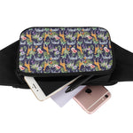 Tropical Zebra Giraffe Pattern Print Waist Bag