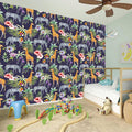 Tropical Zebra Giraffe Pattern Print Wall Sticker