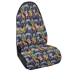 Tropical Zebra Giraffe Pattern Print Waterproof Car Seat Cover
