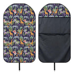 Tropical Zebra Giraffe Pattern Print Waterproof Car Seat Cover