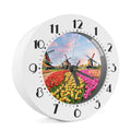 Tulip Field Print Alarm Clock