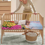 Tulip Field Print Baby Crib Sheet