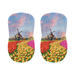 Tulip Field Print Bar Stool Covers