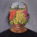 Tulip Field Print Baseball Cap