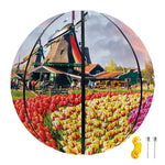 Tulip Field Print Basketball