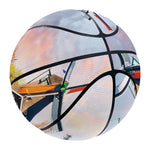 Tulip Field Print Basketball