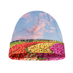 Tulip Field Print Beanie