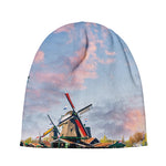 Tulip Field Print Beanie