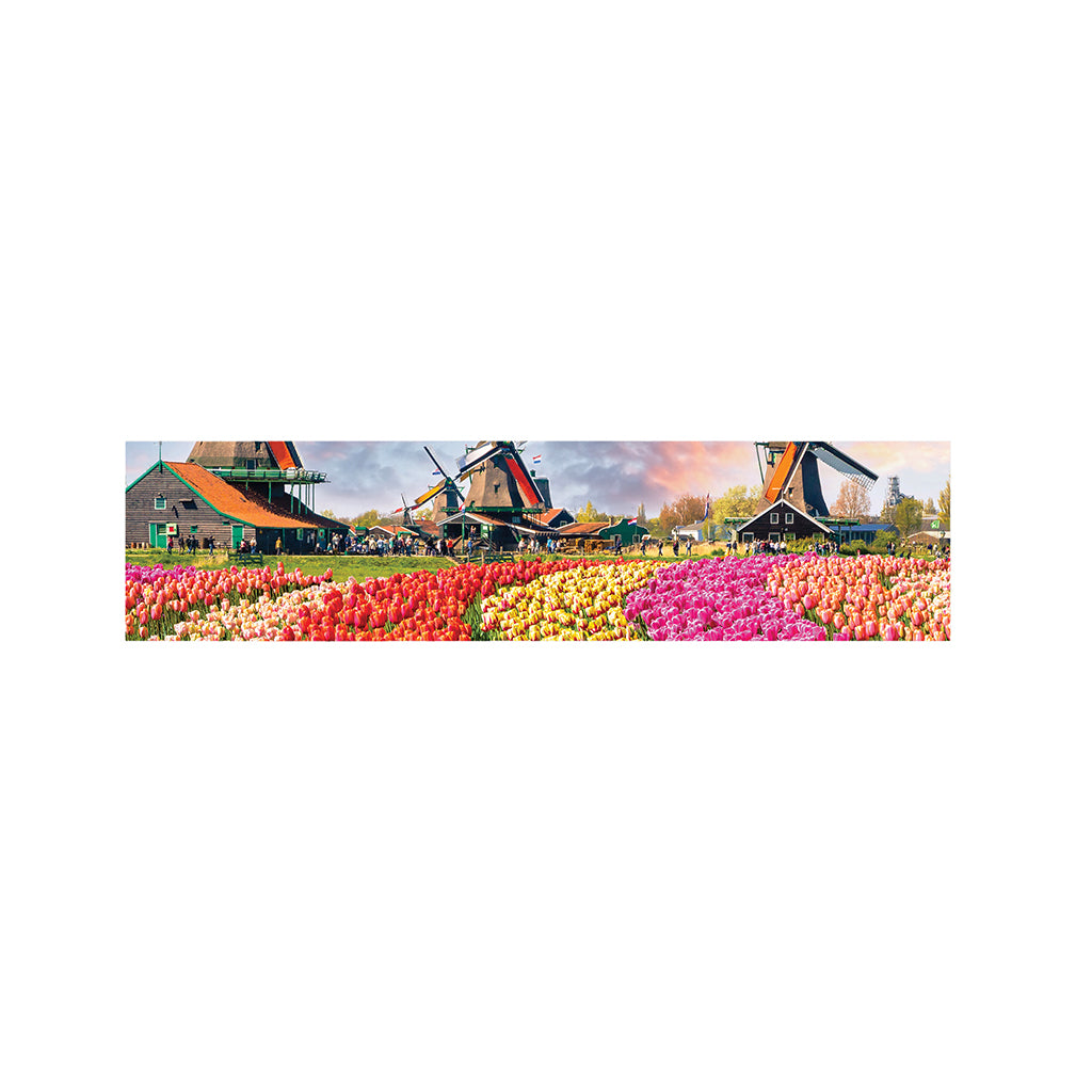 Tulip Field Print Bed Runner