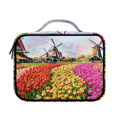 Tulip Field Print Briefcase Bible Bag