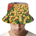 Tulip Field Print Bucket Hat