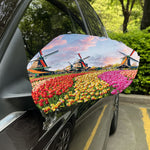 Tulip Field Print Car Side Mirror Covers