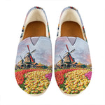 Tulip Field Print Casual Shoes