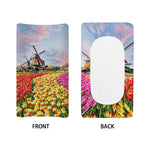Tulip Field Print Changing Pad Cover