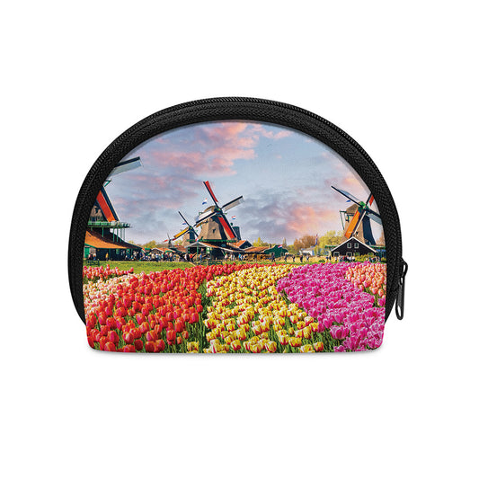 Tulip Field Print Coin Purse