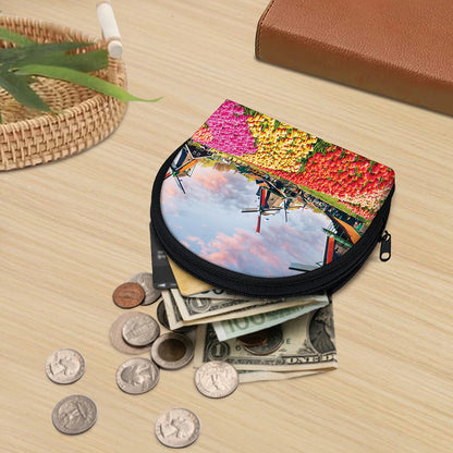 Tulip Field Print Coin Purse