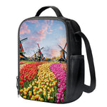 Tulip Field Print Crossbody Lunch Bag