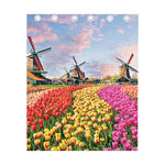 Tulip Field Print Curtain
