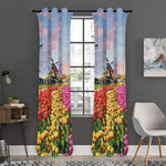 Tulip Field Print Curtain