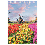 Tulip Field Print Curtain