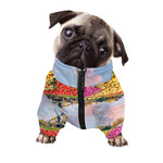 Tulip Field Print Dog Zip Up Jacket