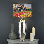Tulip Field Print Drum Lamp Shade