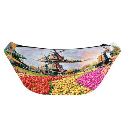 Tulip Field Print Fanny Pack