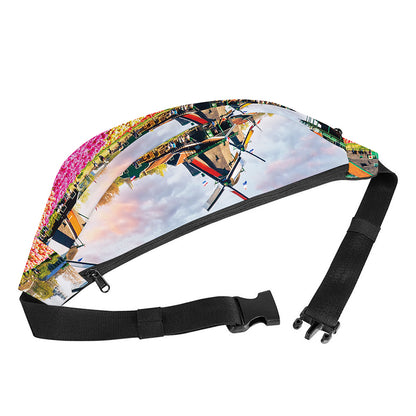 Tulip Field Print Fanny Pack