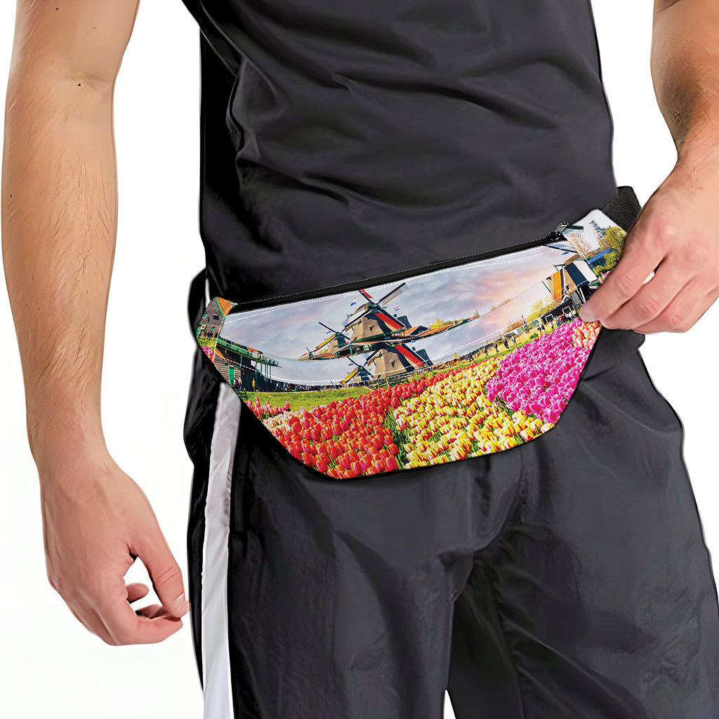 Tulip Field Print Fanny Pack