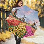 Tulip Field Print Foldable Umbrella