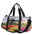 Tulip Field Print Gym Bag