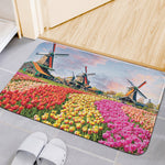 Tulip Field Print Indoor Door Mat