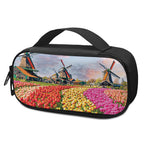 Tulip Field Print Insulin Cooler Travel Case