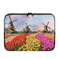 Tulip Field Print Laptop Sleeve