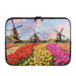 Tulip Field Print Laptop Sleeve