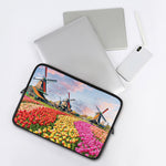 Tulip Field Print Laptop Sleeve