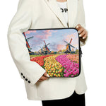 Tulip Field Print Laptop Sleeve