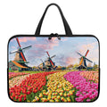 Tulip Field Print Laptop Sleeve With Handle