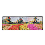 Tulip Field Print Long Kitchen Mat