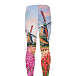Tulip Field Print Men's leggings